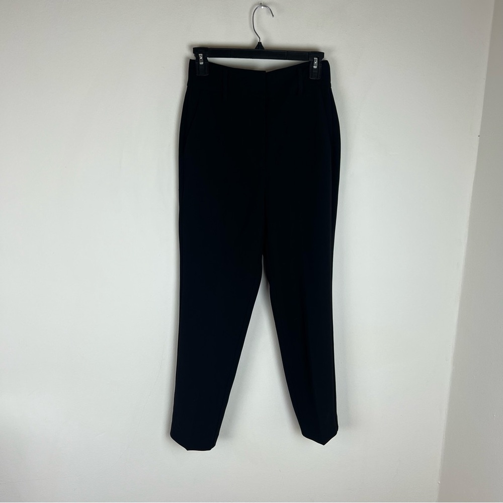 Aritzia Babaton Black Creased High Rise Trousers Pants Size 2 - Picture 5 of 9
